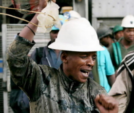 African Miners Rescued After 35 Hours in Mine