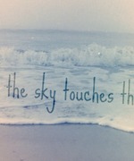 where the sky touches the sea