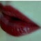 meg's red lips.