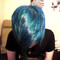 blue haired alien